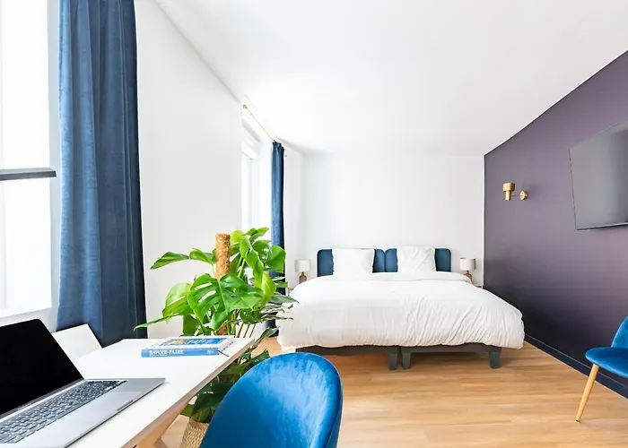 Calme & Chic Bleu - Proche Gare Et Centre Апартаменты Дижон